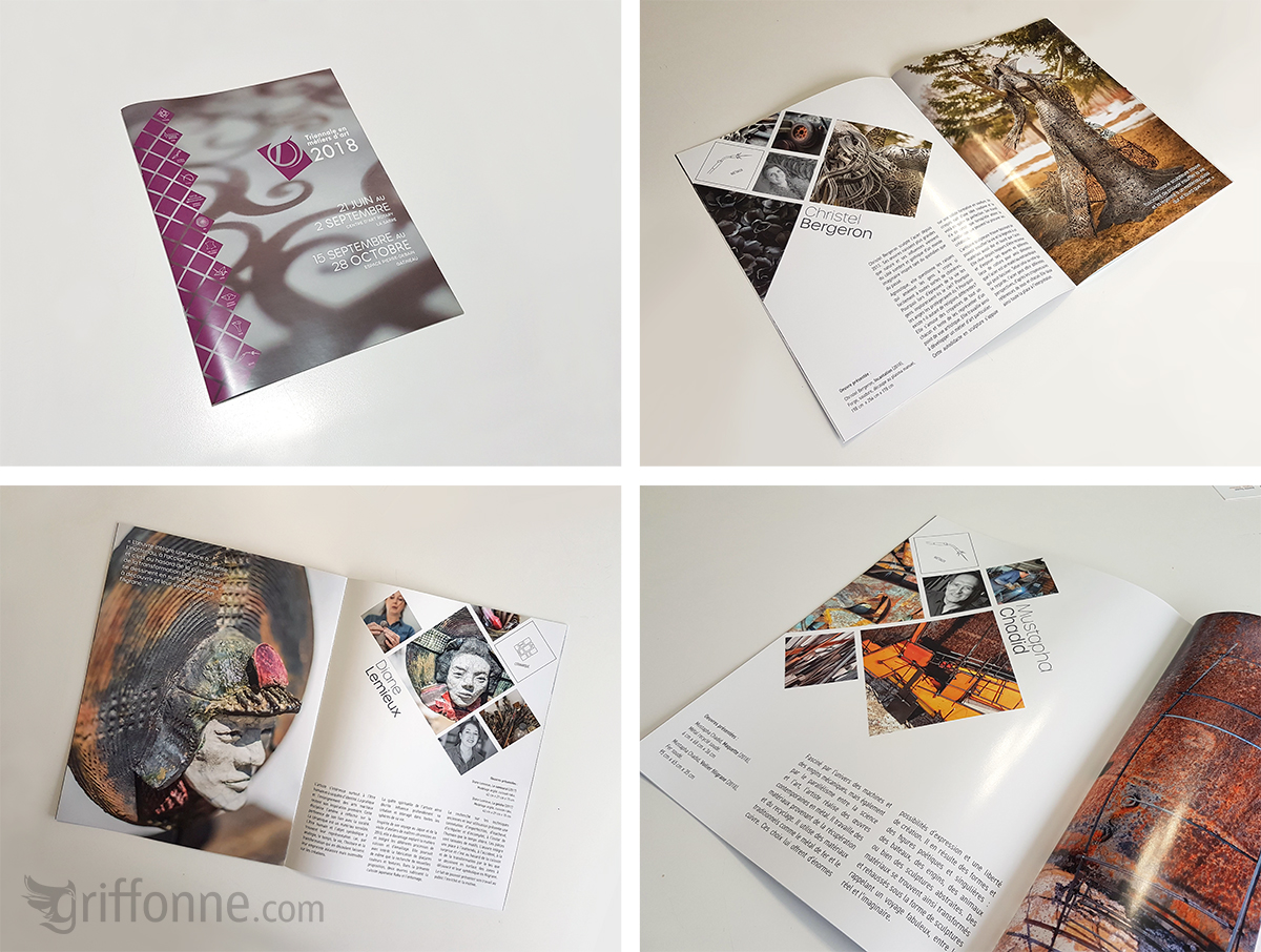 Cultural even booklet design. Design de brochure pour un événement culturel.